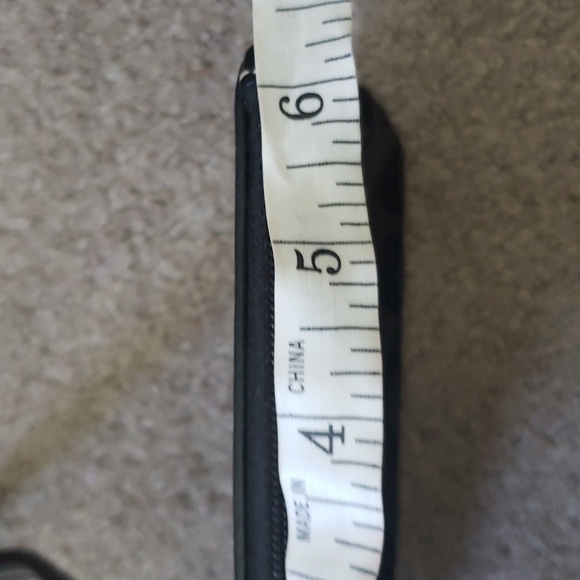 Coach Black Monogram Wristlet Zip Bag - Picture 6 of 7